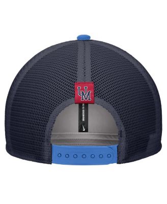 Men's Powder Blue Ole Miss Rebels Vintage Arch Rise Performance Trucker Adjustable Hat