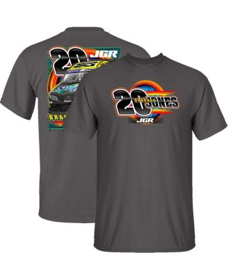 Joe Gibbs Racing Team Collection - Men's Charcoal Brandon Jones Menards Car T-Shirt