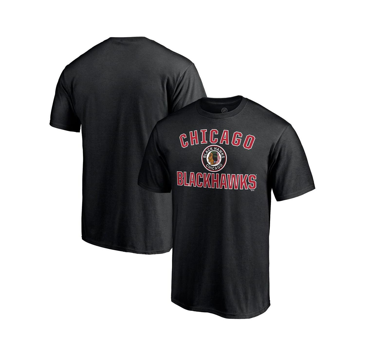 Mto Label Men's Black Chicago Blackhawks Special Edition Victory Arch T-Shirt