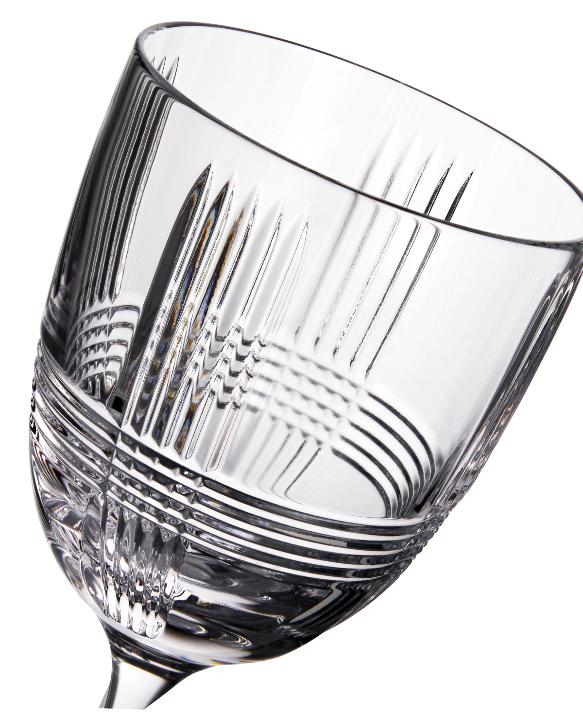 Marquis By Waterford Vector White Wine Glasses, Set Of 2 In Transparent