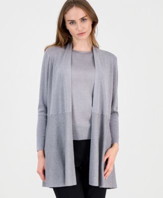 Anne Klein - Women's Monteray Metallic Open-Front Cardigan