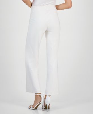 Petite High-Rise Pull-On Wide-Leg Pants