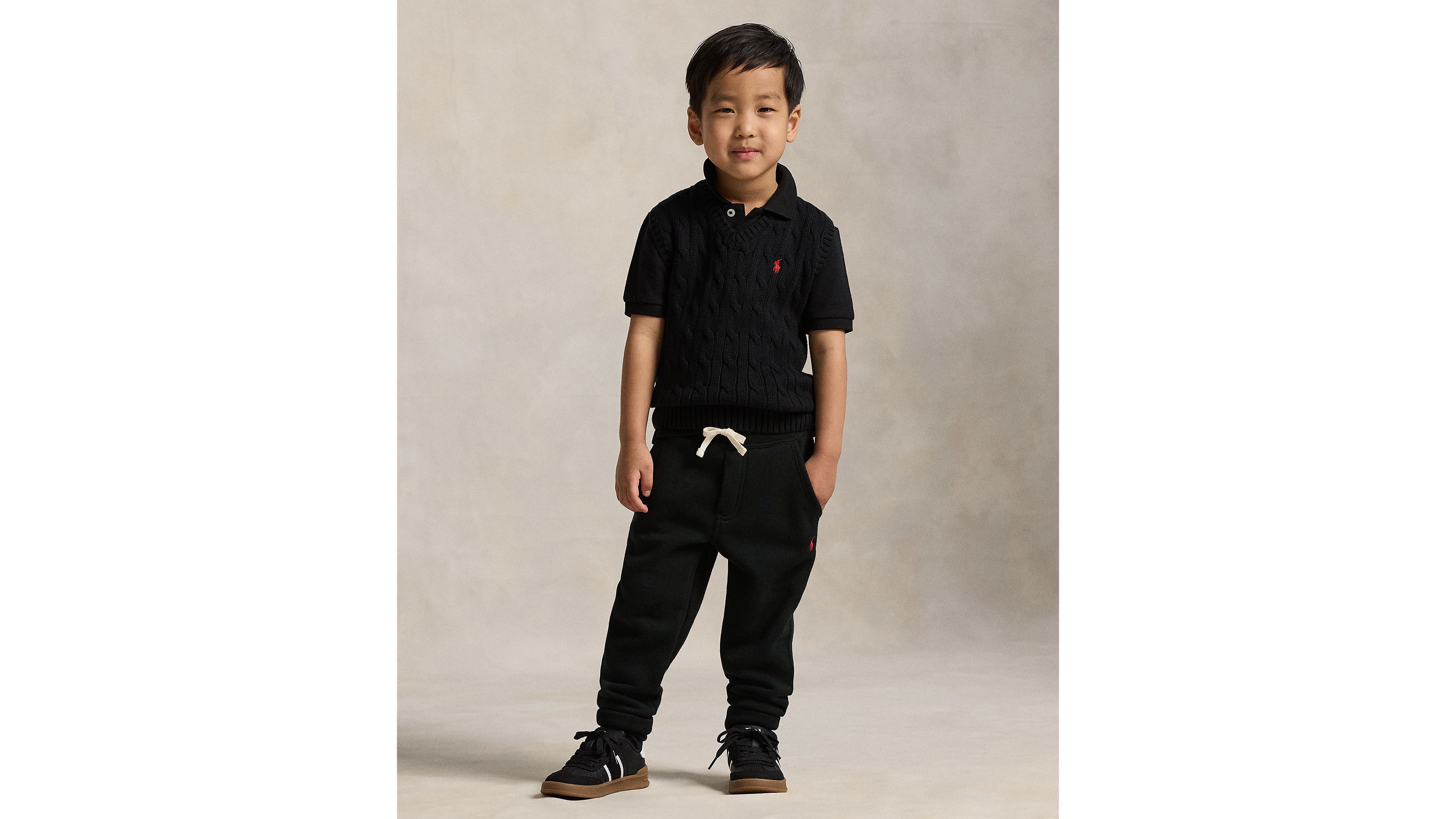 Polo Ralph Lauren Toddler and Little Boys Cable-Knit Sweater Vest