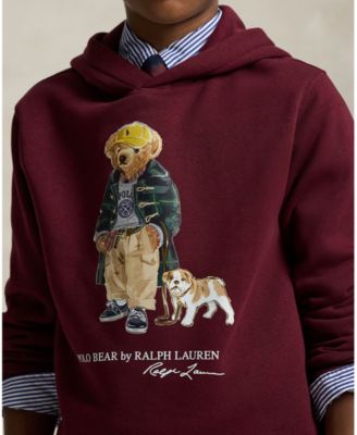 Big Boys Polo Bear Fleece Hoodie