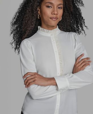 Long Sleeve Ruffle Blouse