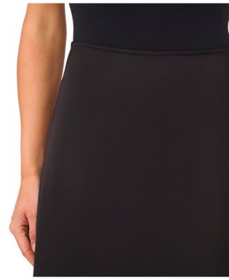 Women's Side Zipper Straight Midi Skirt