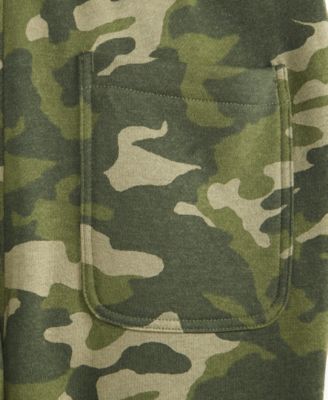 Boys' 5-20 Camo Fleece Jogger Pants, Macy's Exclusive