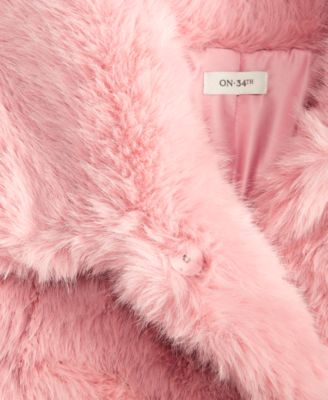 Women's Collared Faux-Fur Jacket, Macy's Exclusive