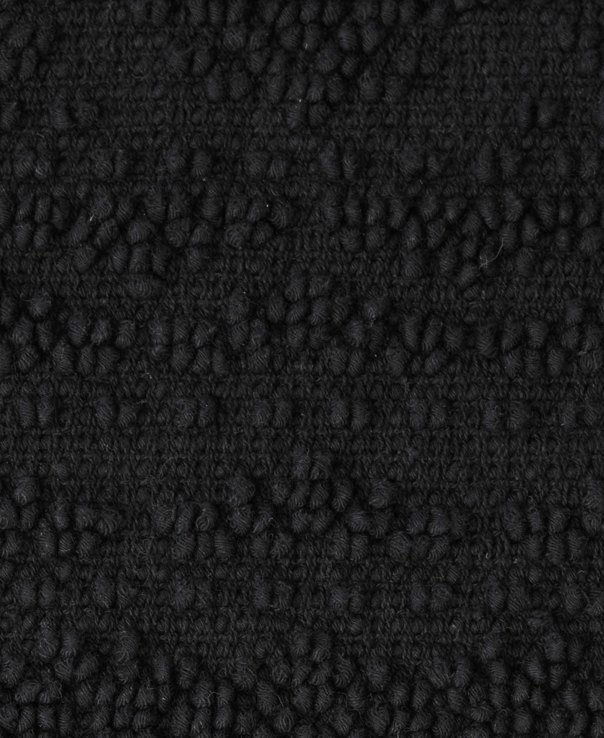French Connection Nellore Fringe Cotton 20" X 38" Bath Rug In Black