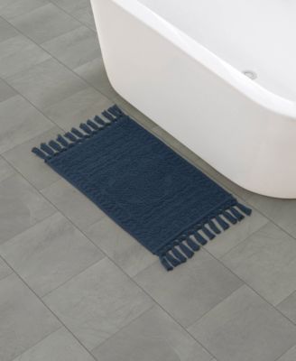 Nellore Fringe Cotton 17" x 28" Bath Rug