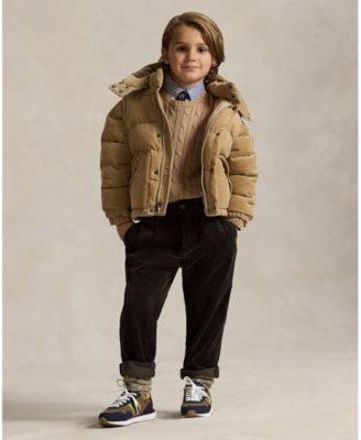 Toddler and Little Boys Cable Knit Cotton Sweater