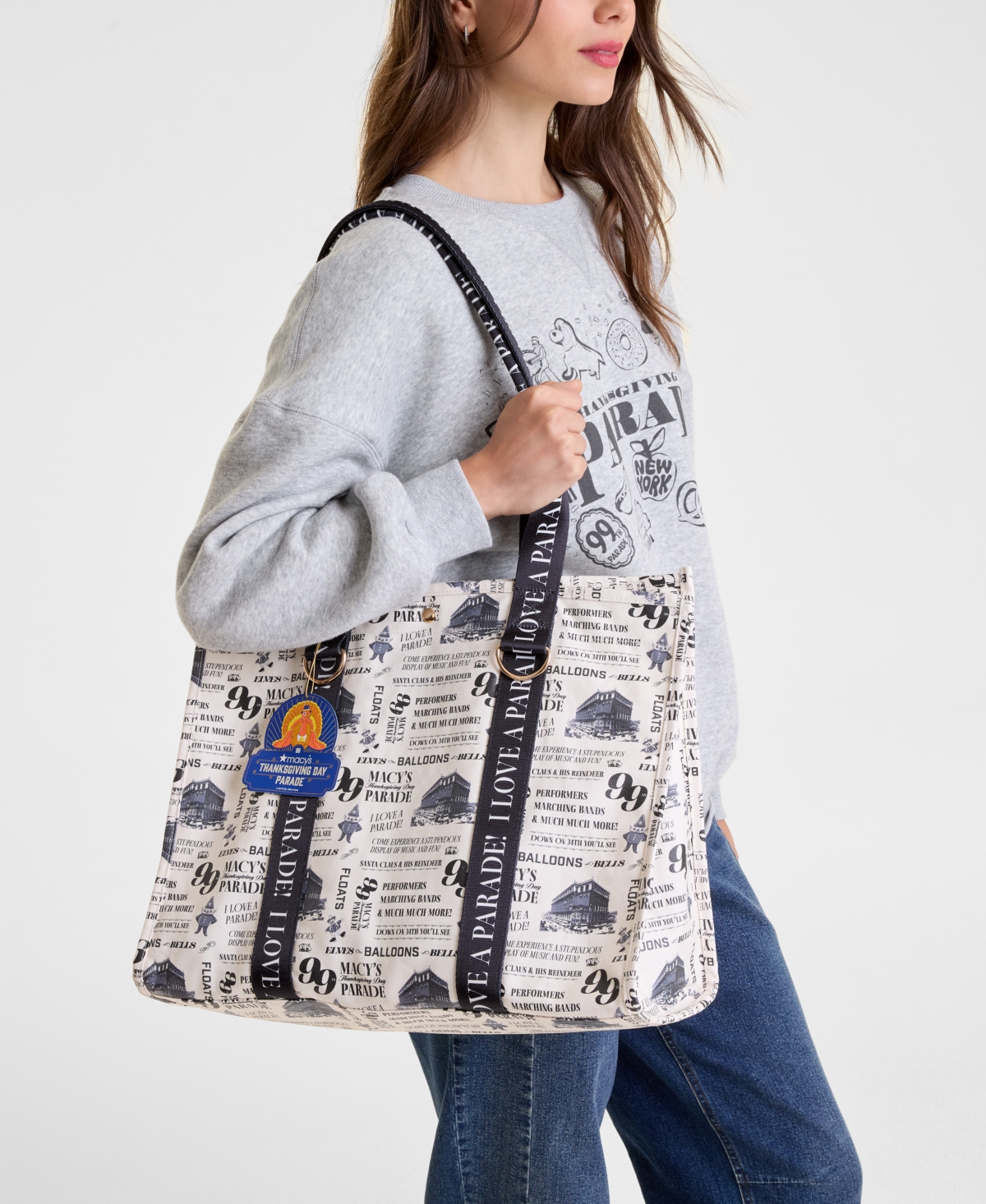 Macy's Thanksgiving Day Parade Large Wax Coated Tote Bag,  Exclusive In Multi