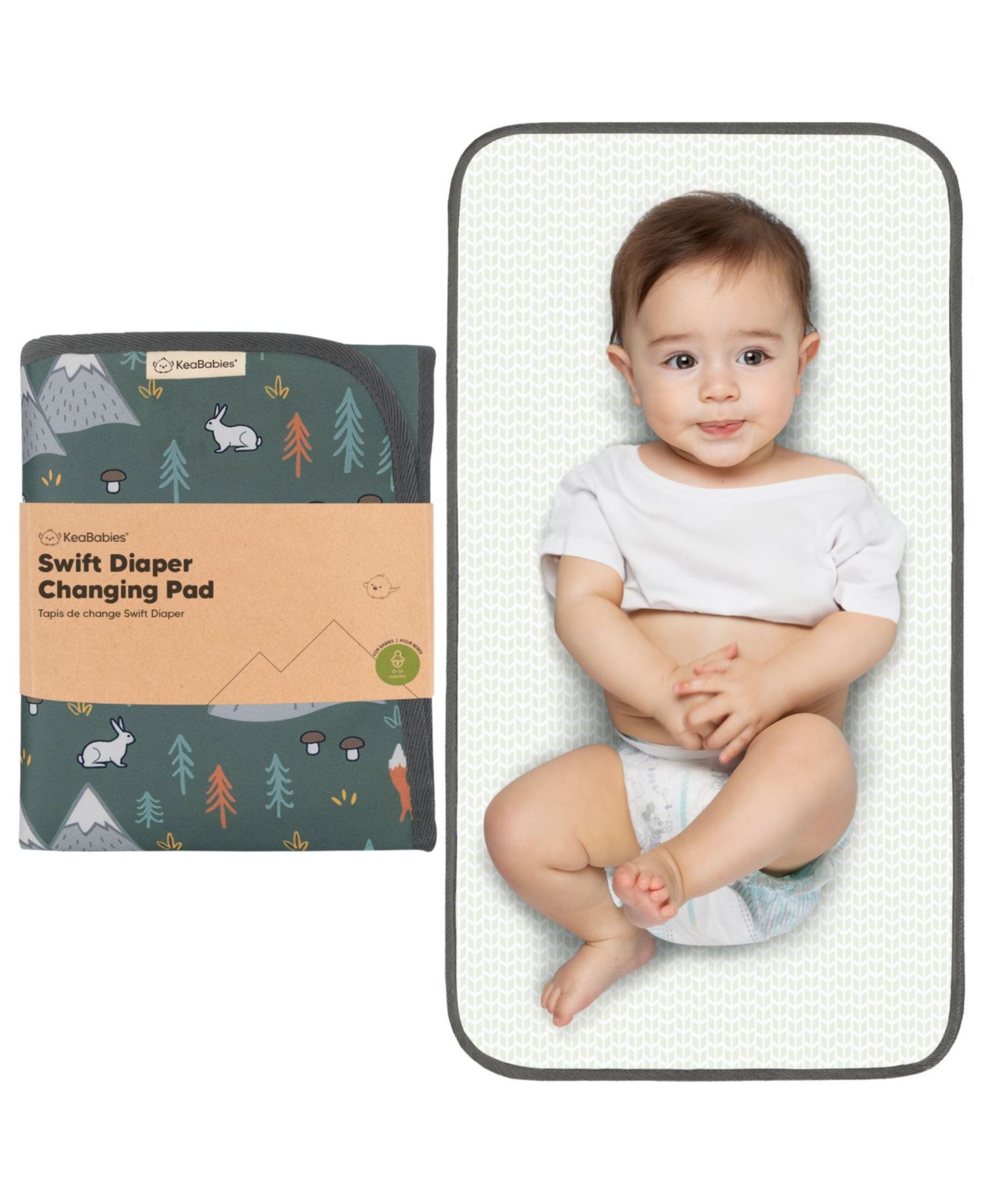 Swift Diaper Changing Pad, Portable Waterproof Diaper Changing Pad for Baby, Travel Changing Pad for Diaper Bag