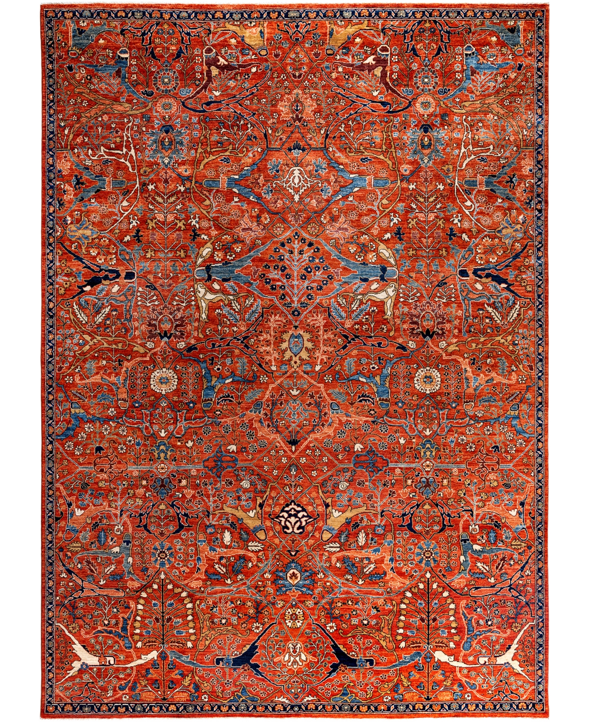 Adorn Hand Woven Rugs Serapi M0103-60 9'10"x13'10" Area Rug In Orange