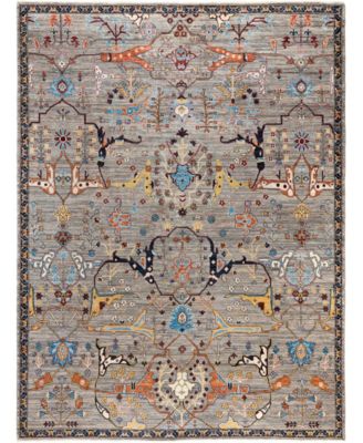 Adorn Hand Woven Rugs Serapi M0103 130 Rug Collection In Brown