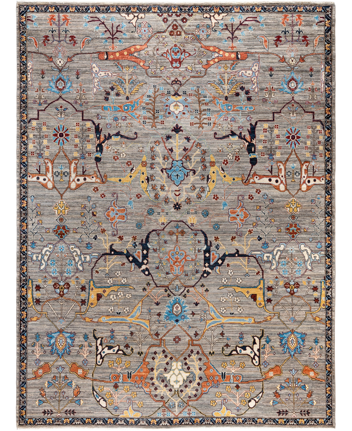 Adorn Hand Woven Rugs Serapi M0103-130 8'10"x11'10" Area Rug In Brown