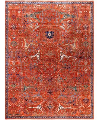 Adorn Hand Woven Rugs Serapi M0103 149 Rug Collection In Red