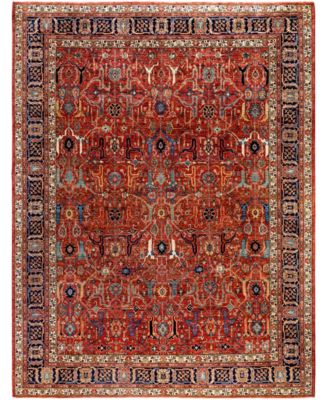 Adorn Hand Woven Rugs Serapi M0103 176 Rug Collection In Red