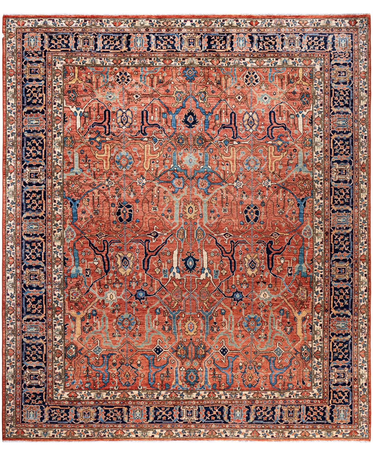 Adorn Hand Woven Rugs Serapi M0103-197 8'3"x9'9" Area Rug In Blue