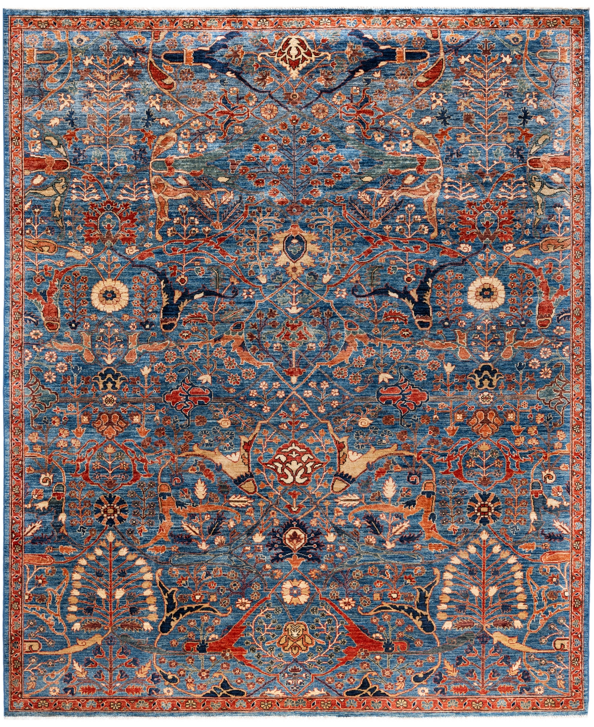 Adorn Hand Woven Rugs Serapi M0103-267 8'2"x10' Area Rug In Blue