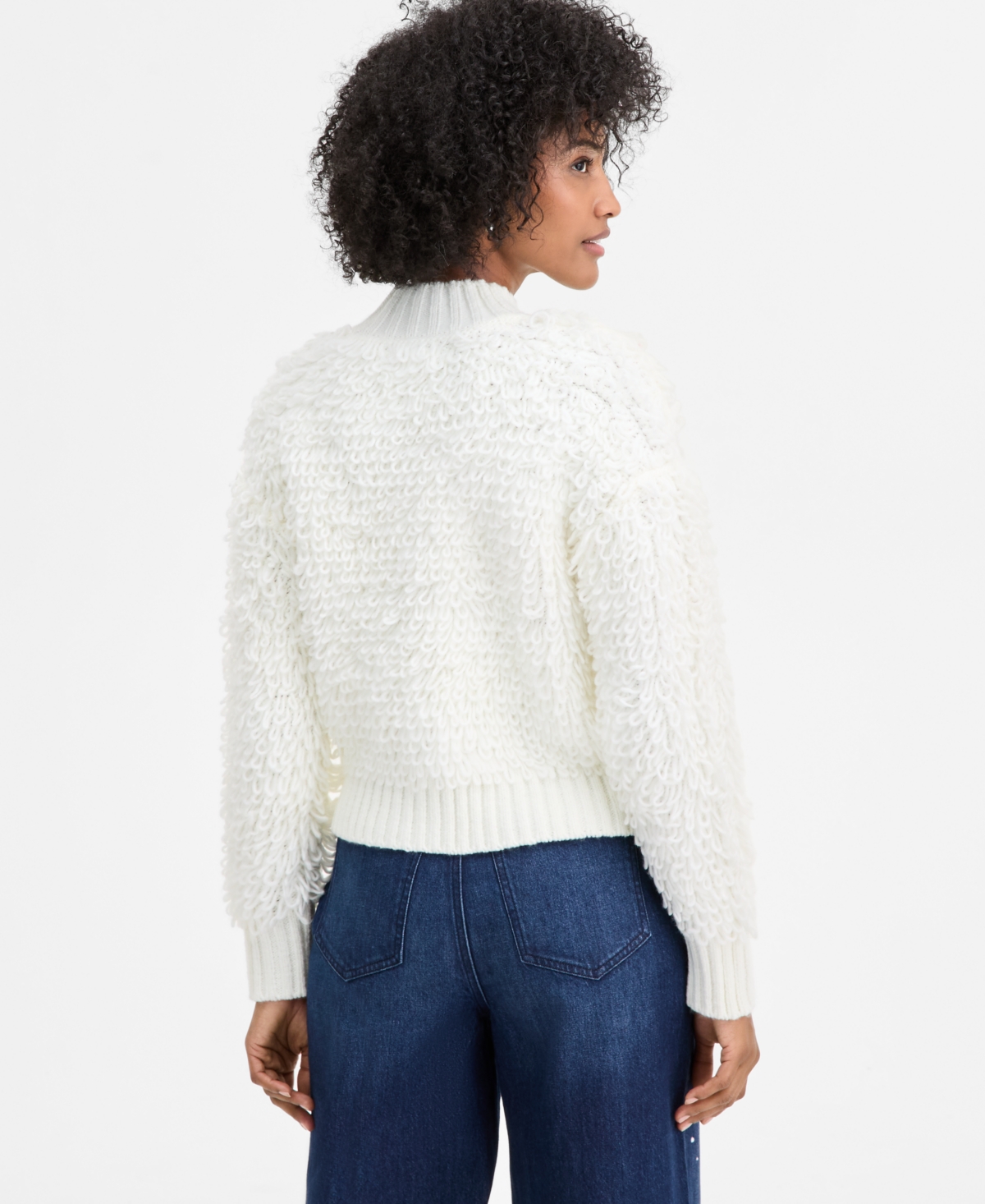 On 34th Women's Plush Loop Pullover Sweater, Macy's Exclusive In Blue