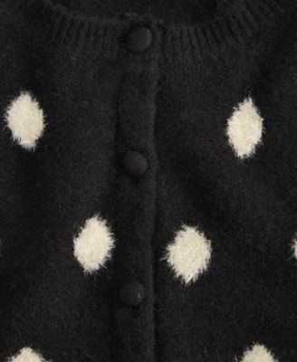 Women's Long-Sleeve Eyelash Dot Cardigan Sweater, Macy's Exclusive