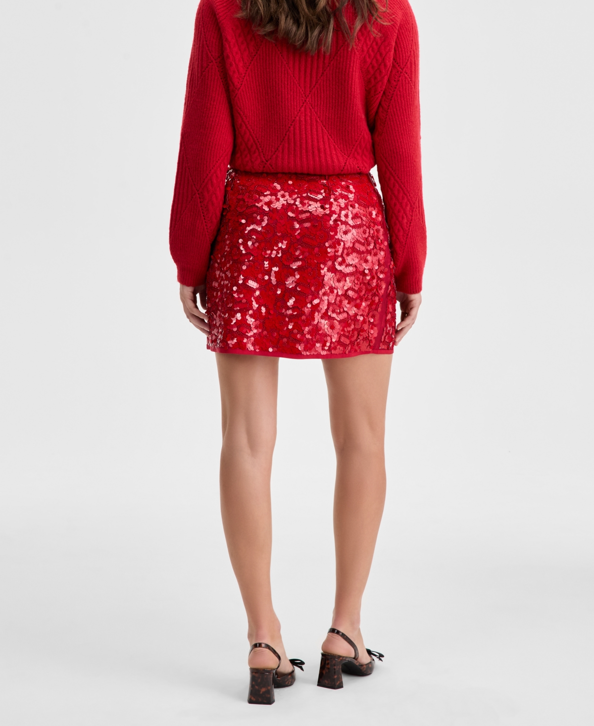 On 34th Women's Mixed-argyle Crewneck Sweater, Macy's Exclusive In Multi