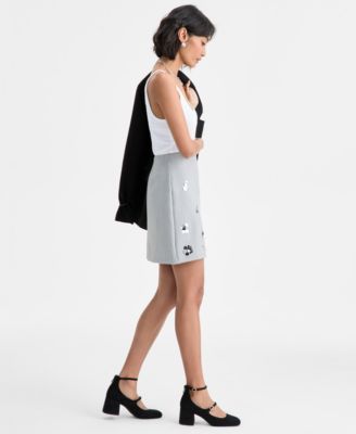 Women's Paillette Cluster Mini Skirt