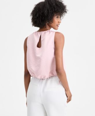 Women's Sleeveless Bubble Hem Top