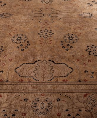Adorn Hand Woven Rugs Fine Vibrance M1471 Rug Collection In Brown