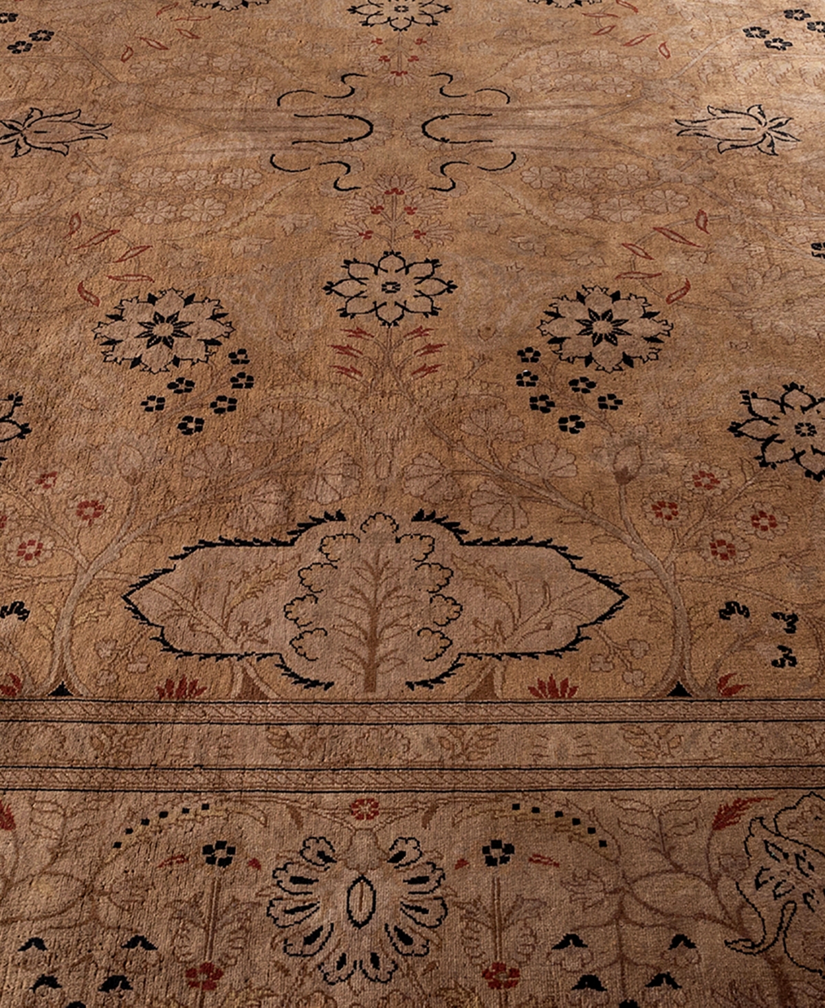 Adorn Hand Woven Rugs Fine Vibrance M1471 8'2"x10'4" Area Rug In Brown