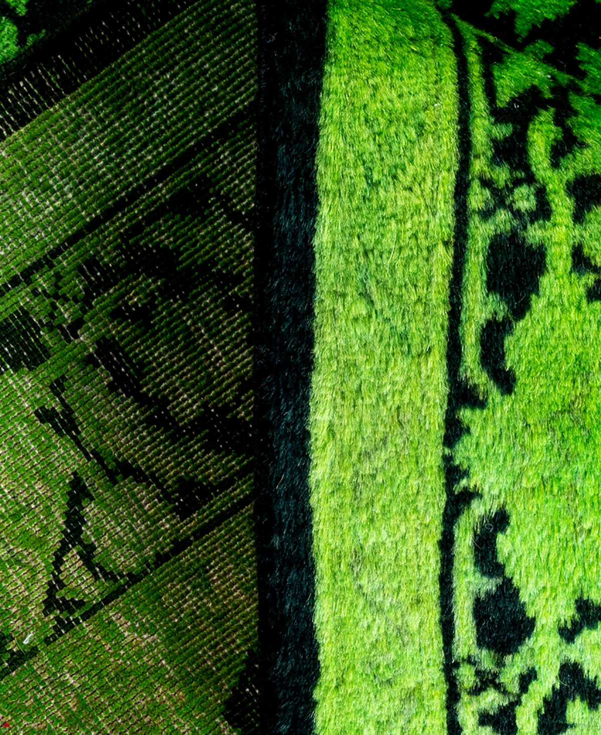 Adorn Hand Woven Rugs Fine Vibrance M1402 3'2"x5'4" Area Rug In Green