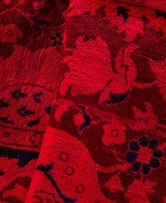 Adorn Hand Woven Rugs Fine Vibrance M1265 Rug Collection In Red