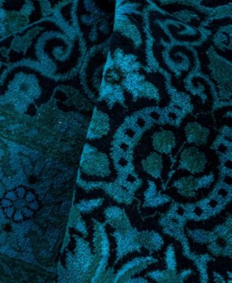 Adorn Hand Woven Rugs Fine Vibrance M1363 Rug Collection In Black