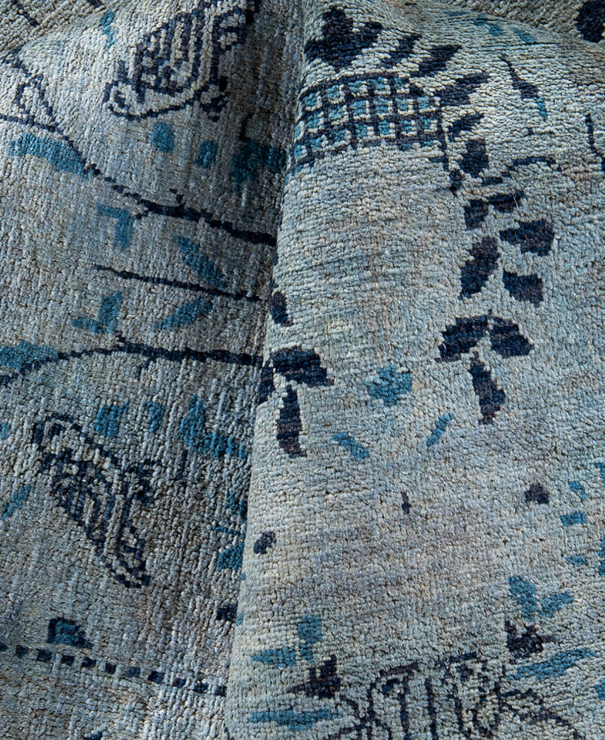 Adorn Hand Woven Rugs Fine Vibrance M1503 8'1"x10'2" Area Rug In Gray