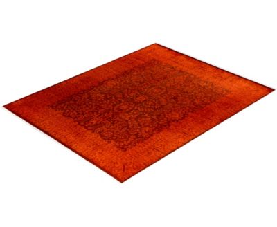 Adorn Hand Woven Rugs Fine Vibrance M1473 Rug Collection In Orange