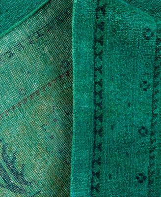 Adorn Hand Woven Rugs Fine Vibrance M1515 Rug Collection In Green