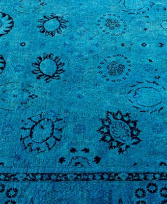 Adorn Hand Woven Rugs Fine Vibrance M1151 Rug Collection In Blue