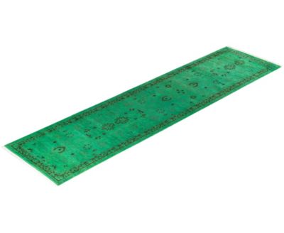 Adorn Hand Woven Rugs Fine Vibrance M1339 Rug Collection In Green