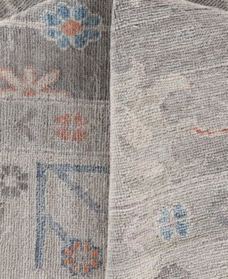 Adorn Hand Woven Rugs Colorful Oushak M0103 33 Rug Collection In Gray