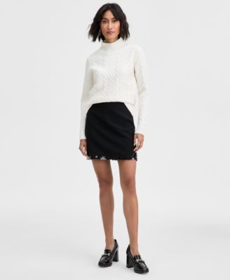 On 34th - Women's Paillette-Hem Mini Skirt