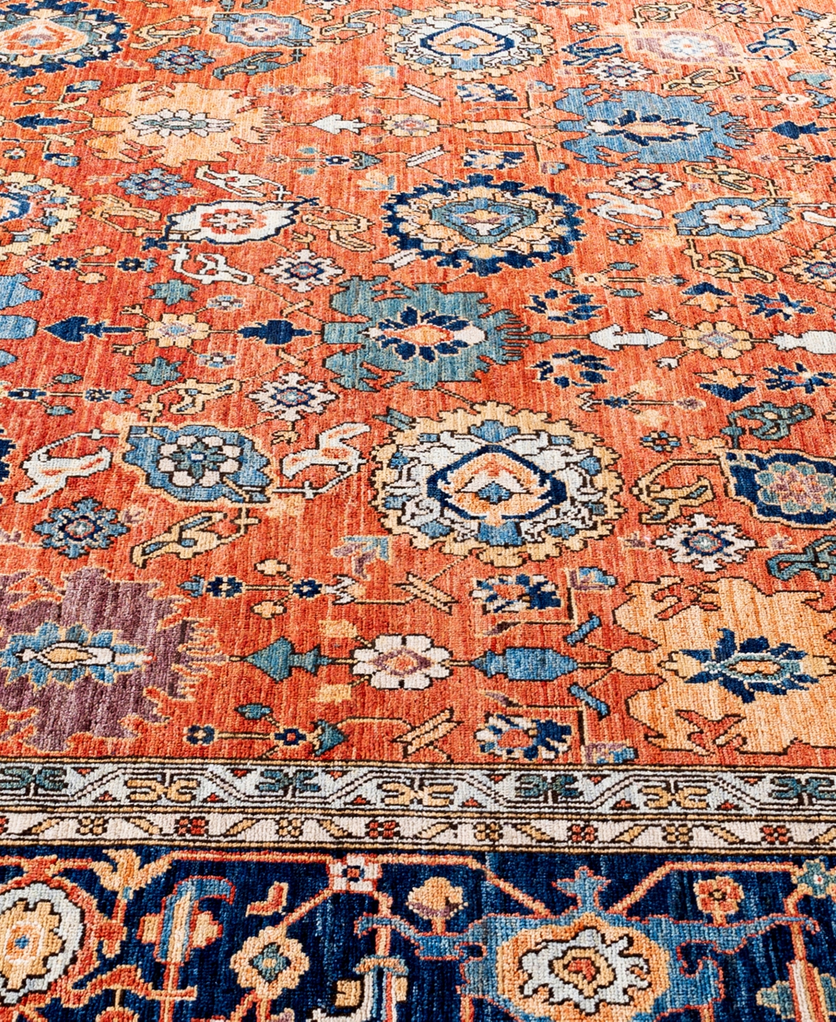 Adorn Hand Woven Rugs Serapi M0103-66 10'1"x13'9" Area Rug In Orange