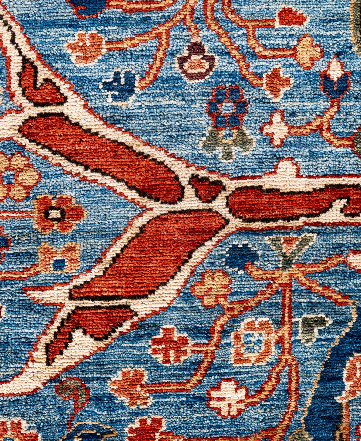 Adorn Hand Woven Rugs Serapi M0103-93 9'1"x11'11" Area Rug In Blue