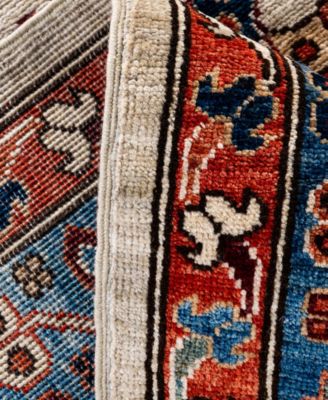 Adorn Hand Woven Rugs Serapi M0103 121 Rug Collection In Gray