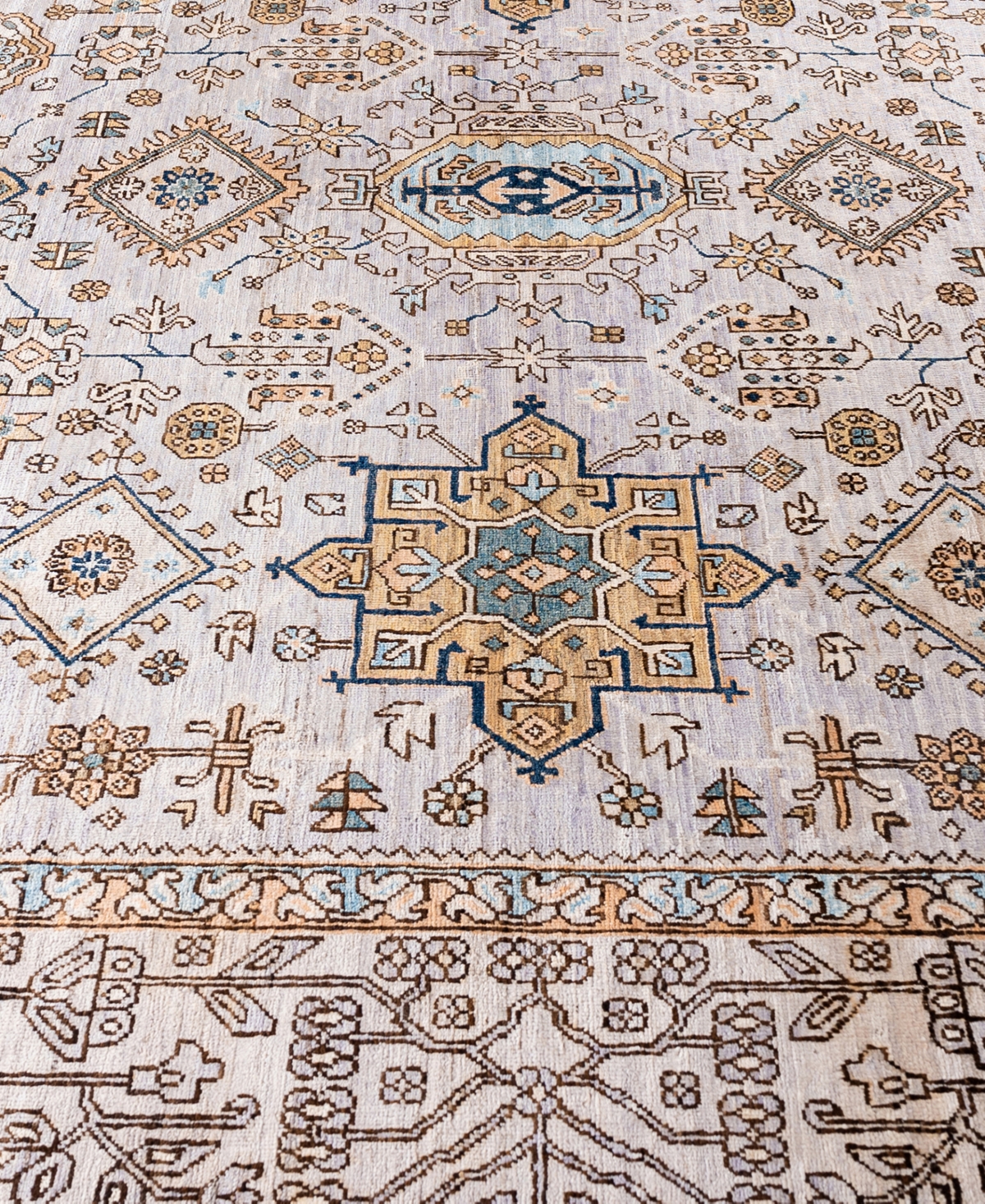 Adorn Hand Woven Rugs Serapi M0103-123 9'x11'11" Area Rug In Gray