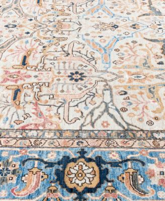 Adorn Hand Woven Rugs Serapi M0103 128 Rug Collection In White