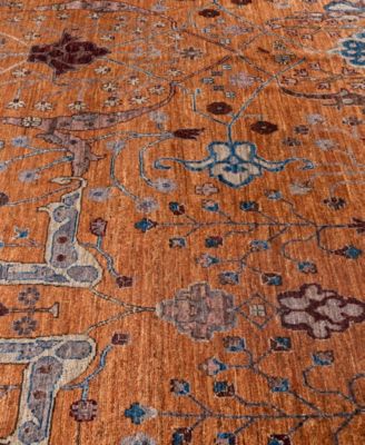 Adorn Hand Woven Rugs Serapi M0103 138 Rug Collection In Brown