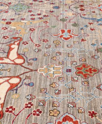 Adorn Hand Woven Rugs Serapi M0103 148 Rug Collection In Brown