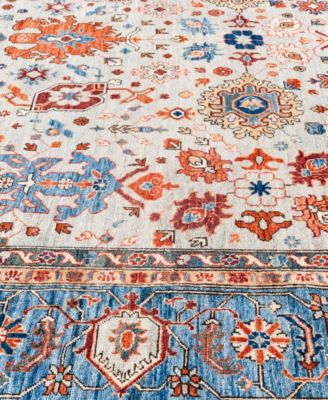 Adorn Hand Woven Rugs Serapi M0103 158 Rug Collection In Gray