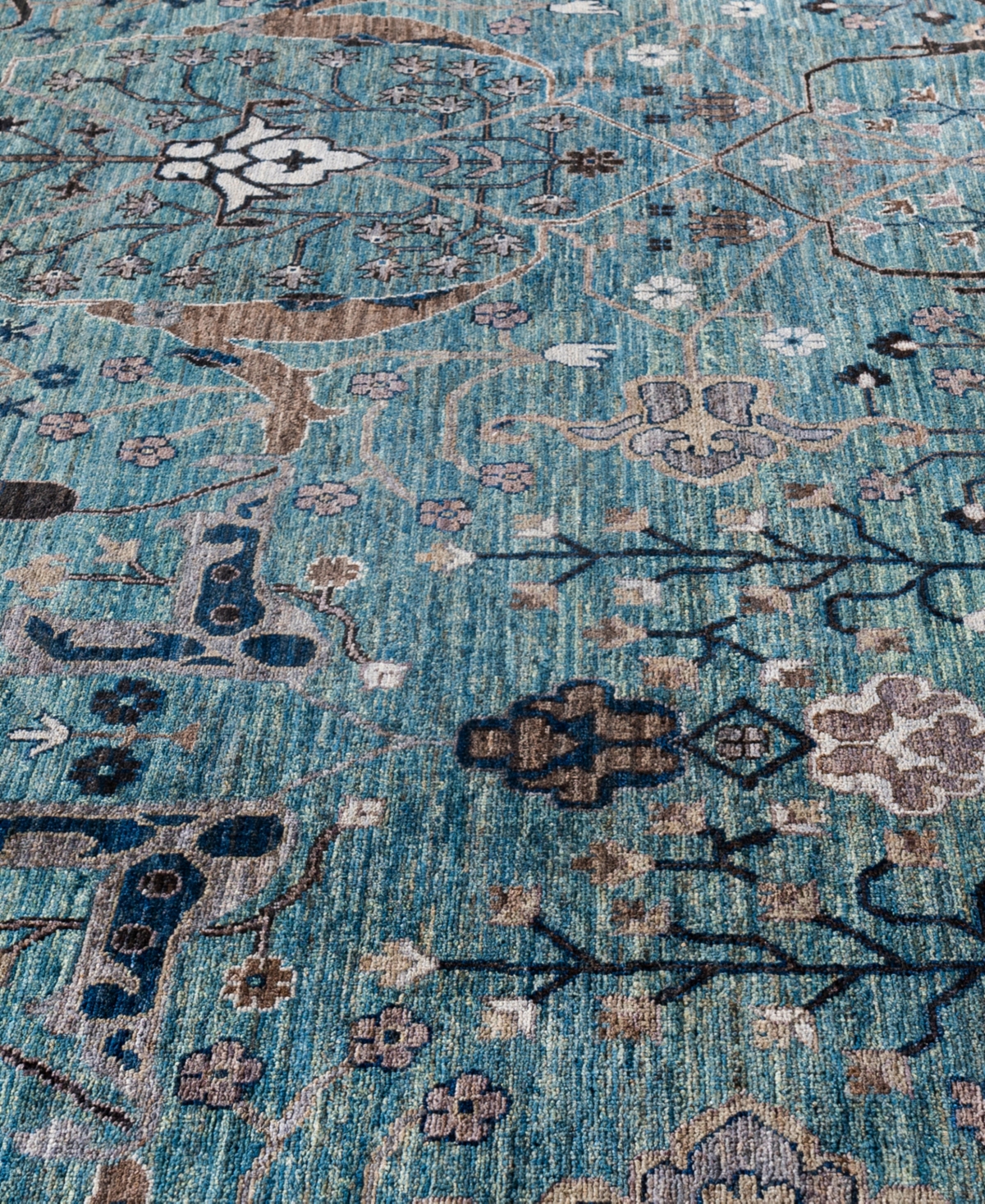 Adorn Hand Woven Rugs Serapi M0103-163 9'x12' Area Rug In Green